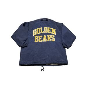 Vintage California Golden Bear Jacket Windbreaker Hooded CHAMPION Size XXL READ